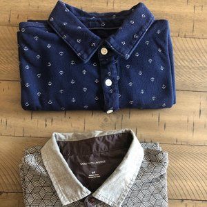 Two Mens Short Sleeve Polos